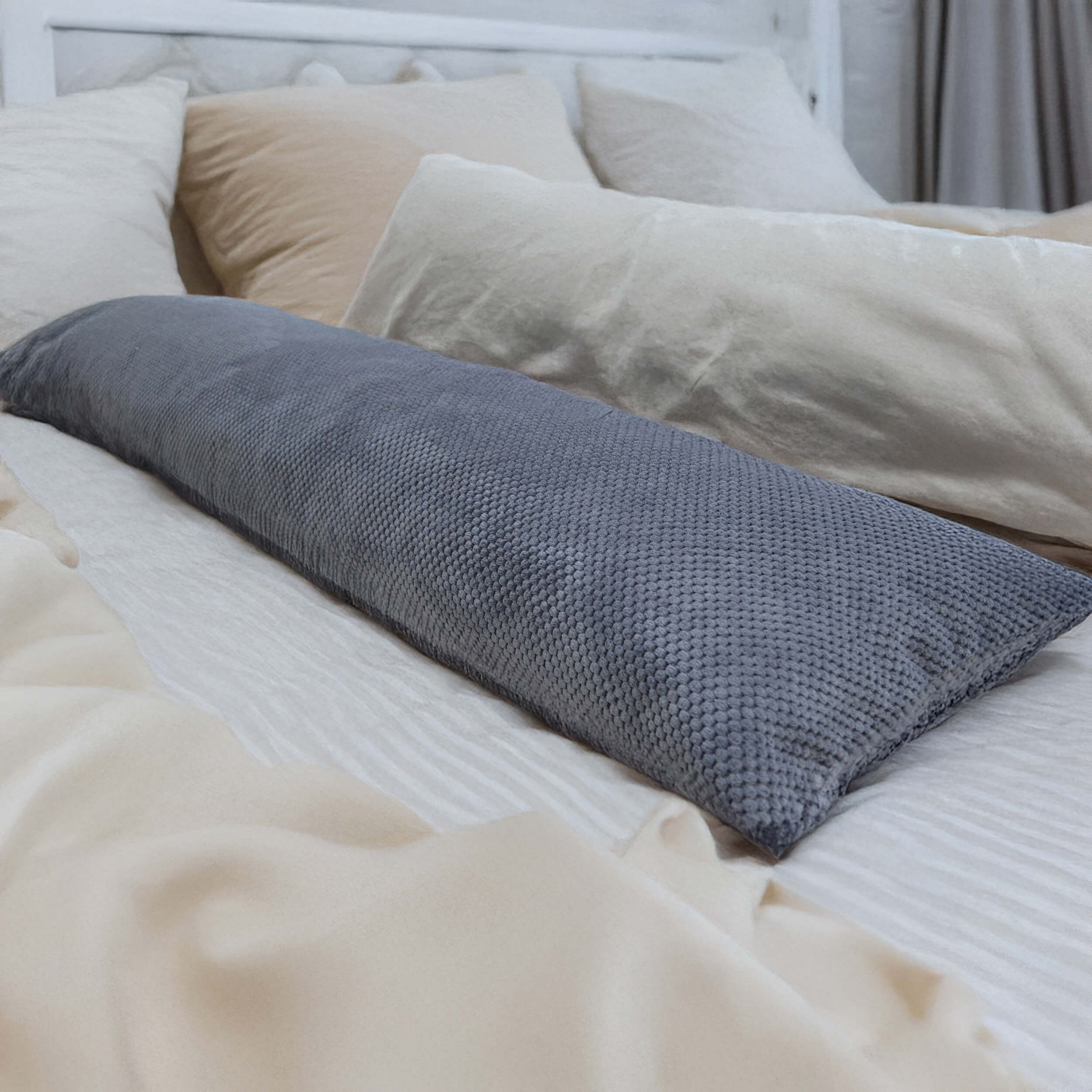 Seitenschläferkissen VISCO 140x40 mit Bezug Deluxe