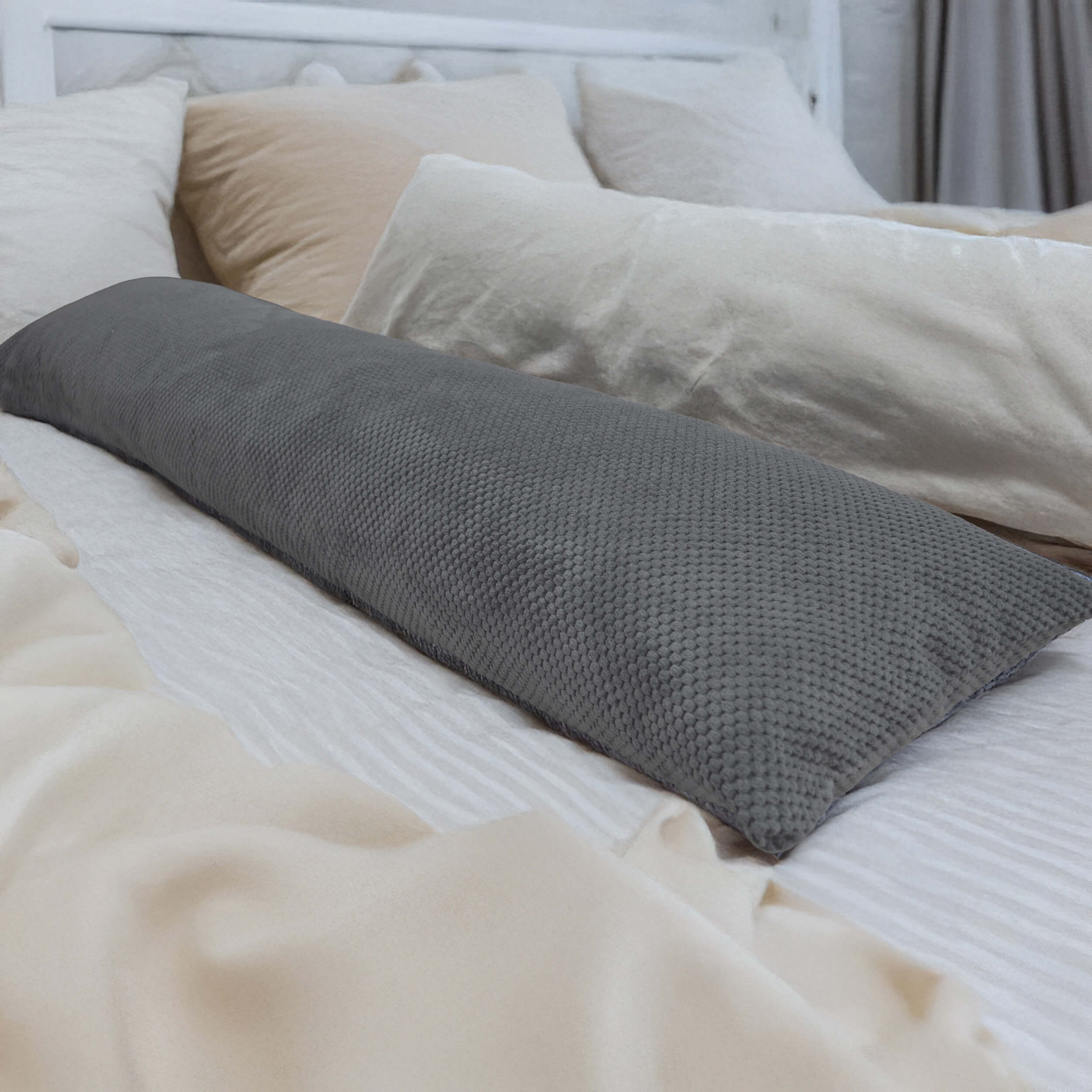 Seitenschläferkissen VISCO 140x40 mit Bezug Deluxe