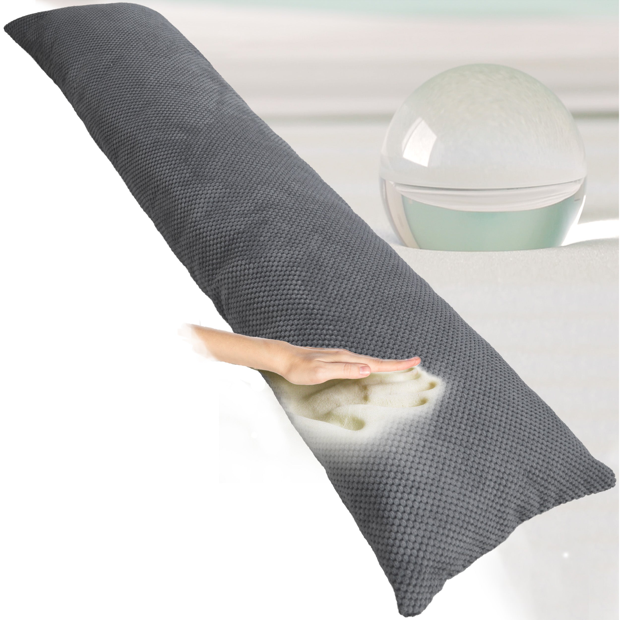 Seitenschläferkissen VISCO 140x50 mit Bezug Deluxe