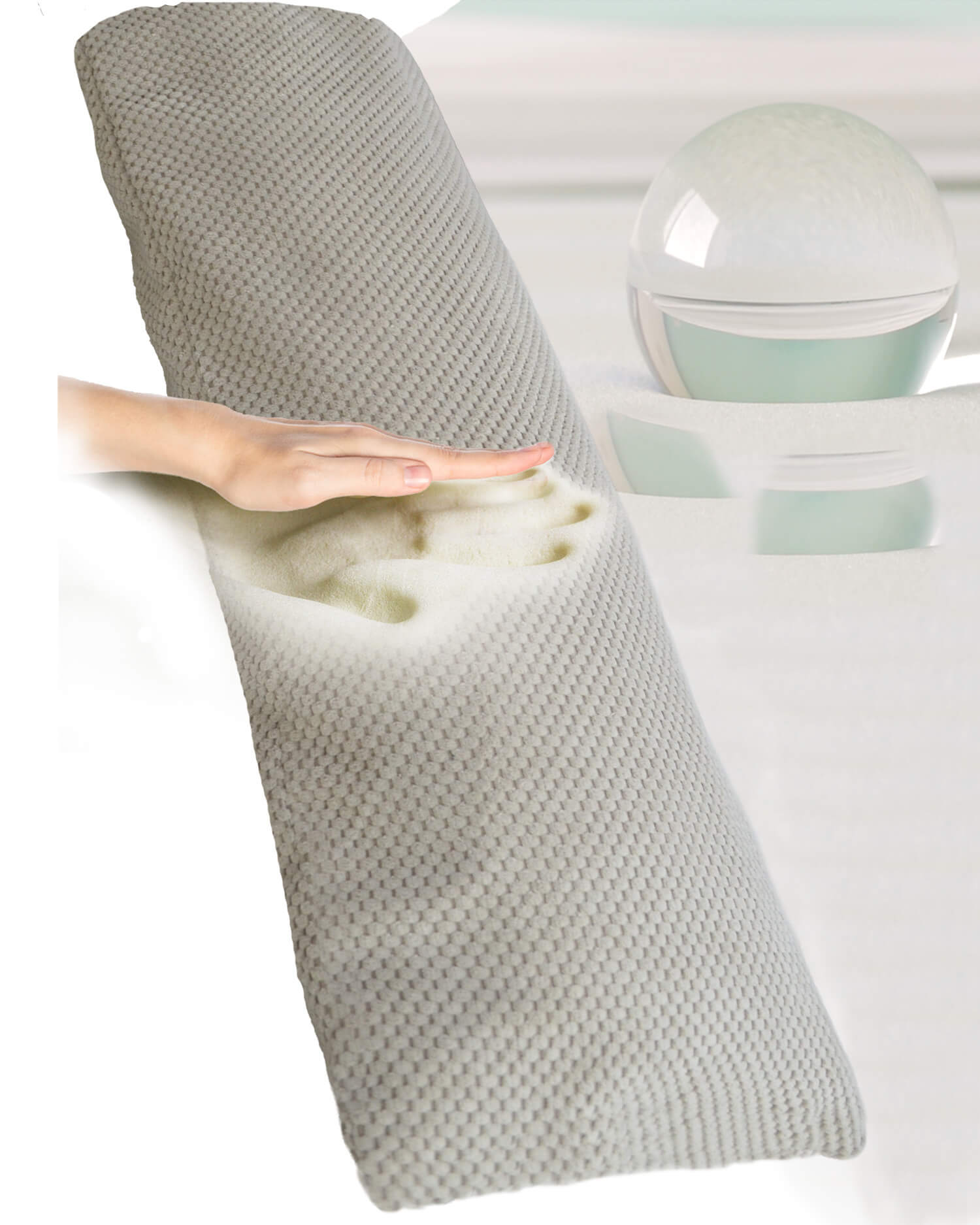 Seitenschläferkissen VISCO 140x40 mit Bezug Deluxe