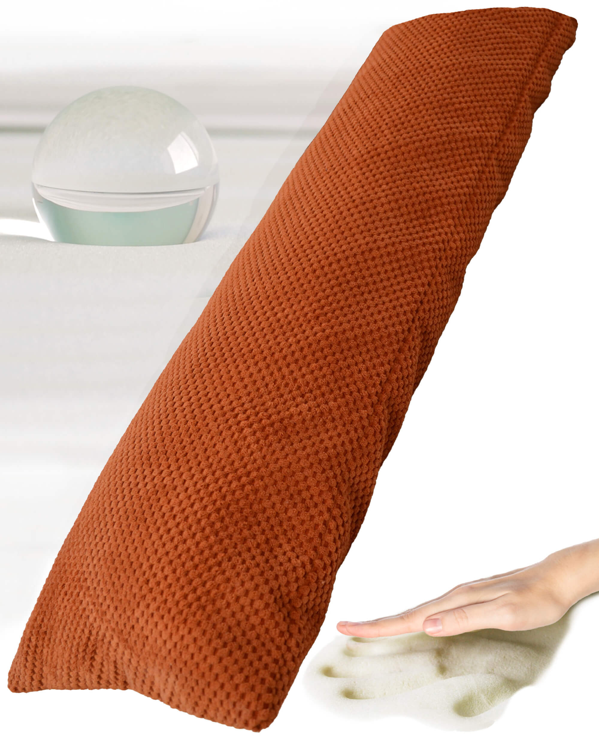 Seitenschläferkissen VISCO 140x40 mit Bezug Deluxe