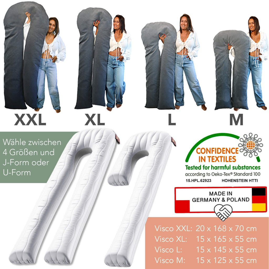 Schlaftherapiekissen VISCO mit Bezug Deluxe