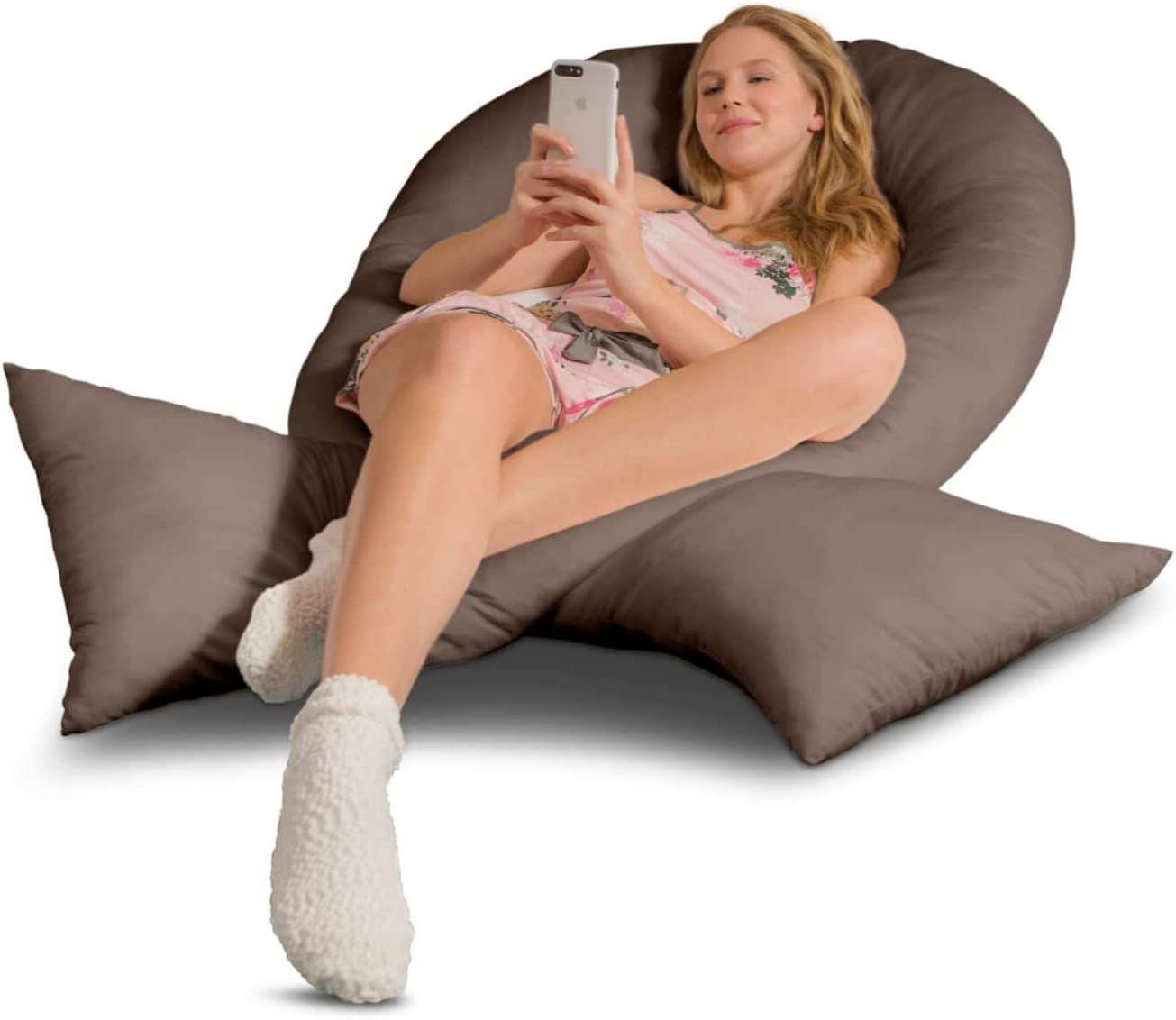 Stillkissen XXL Jumbo mit Bezug Baumwolle