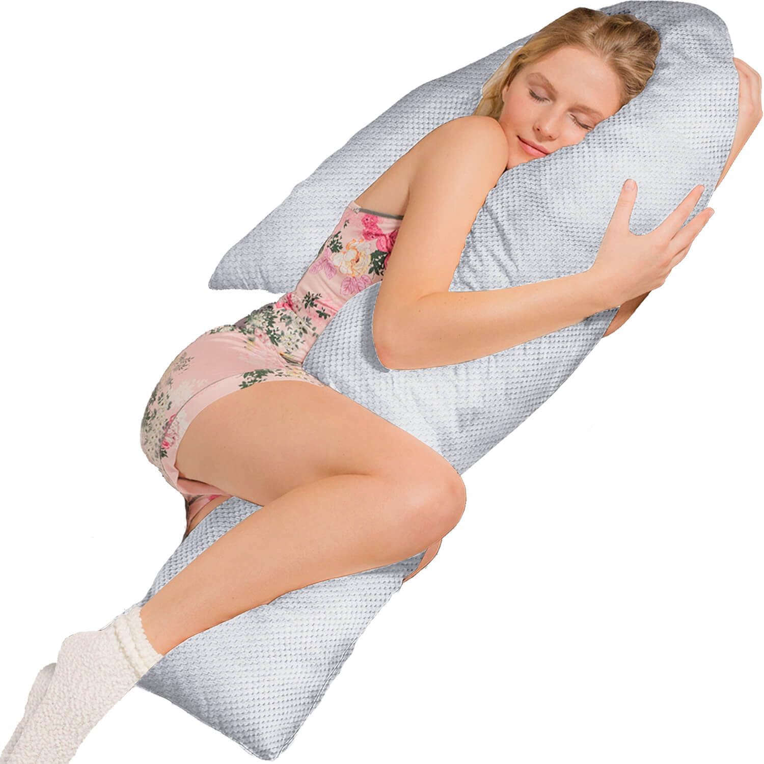 Seitenschläferkissen VISCO J mit Bezug Deluxe