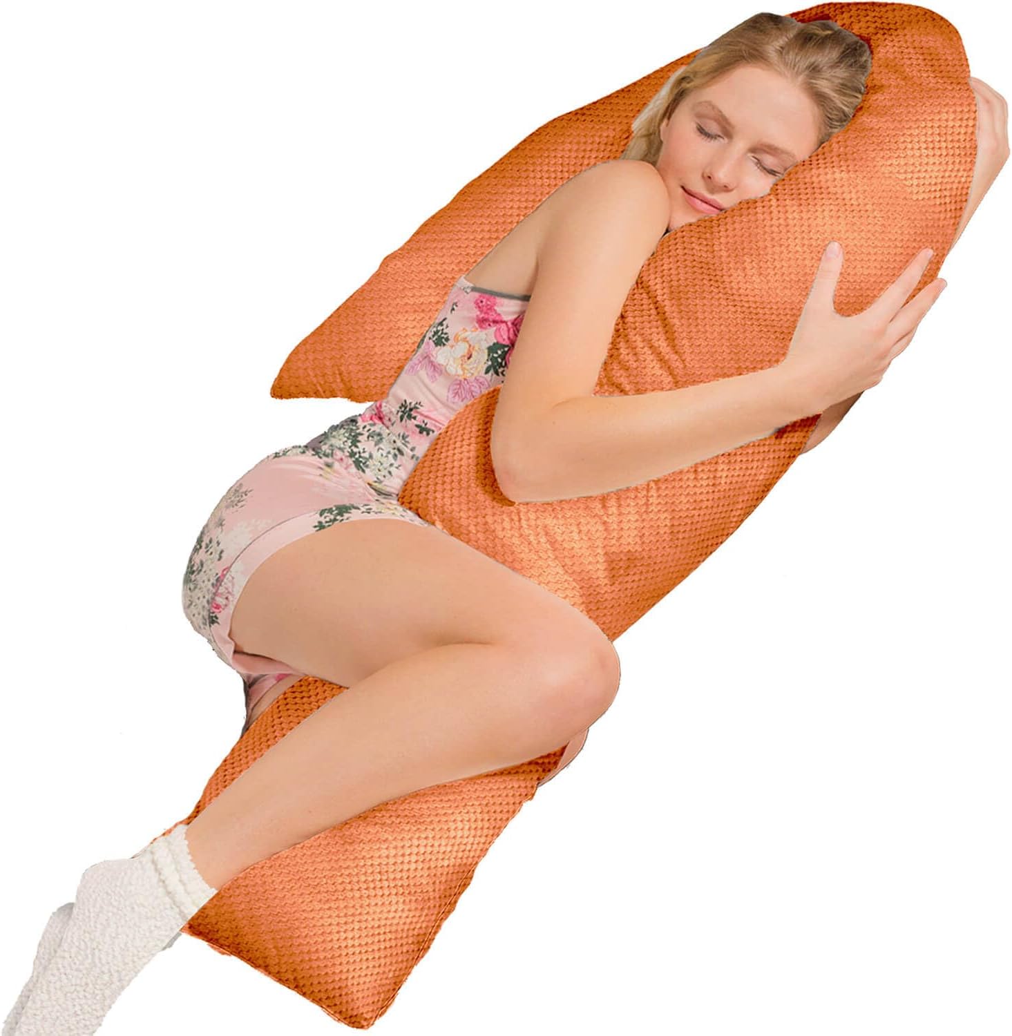 Seitenschläferkissen VISCO J mit Bezug Deluxe