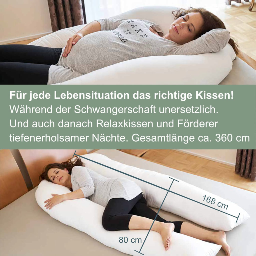 Traumreiter VISCO XXL Kissen Bundle mit Bezug Baumwolle + Deluxe Bezug