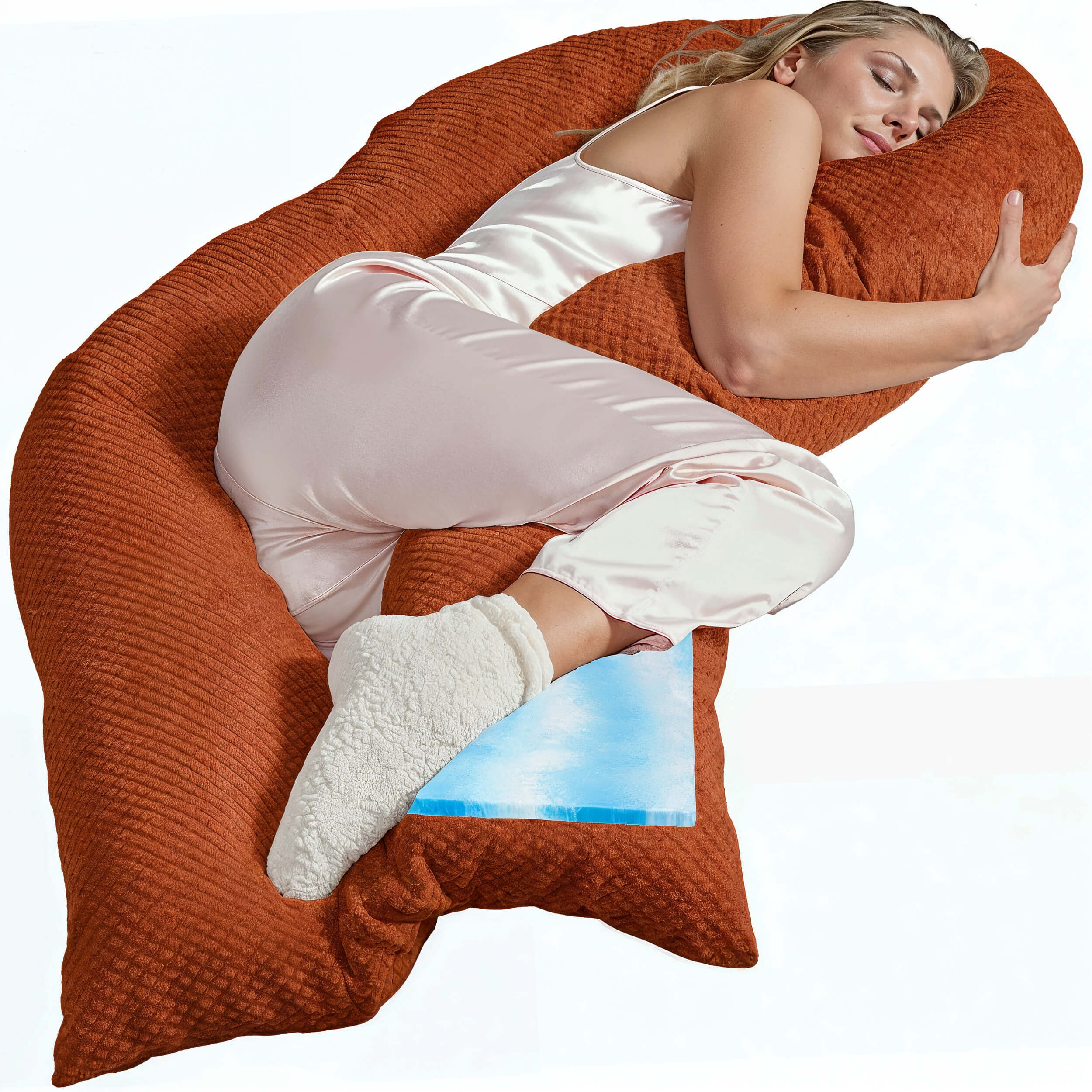 Seitenschläferkissen VISCO mit Bezug Deluxe