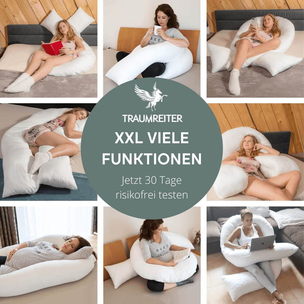 Stillkissen XXL Jumbo mit Bezug Baumwolle