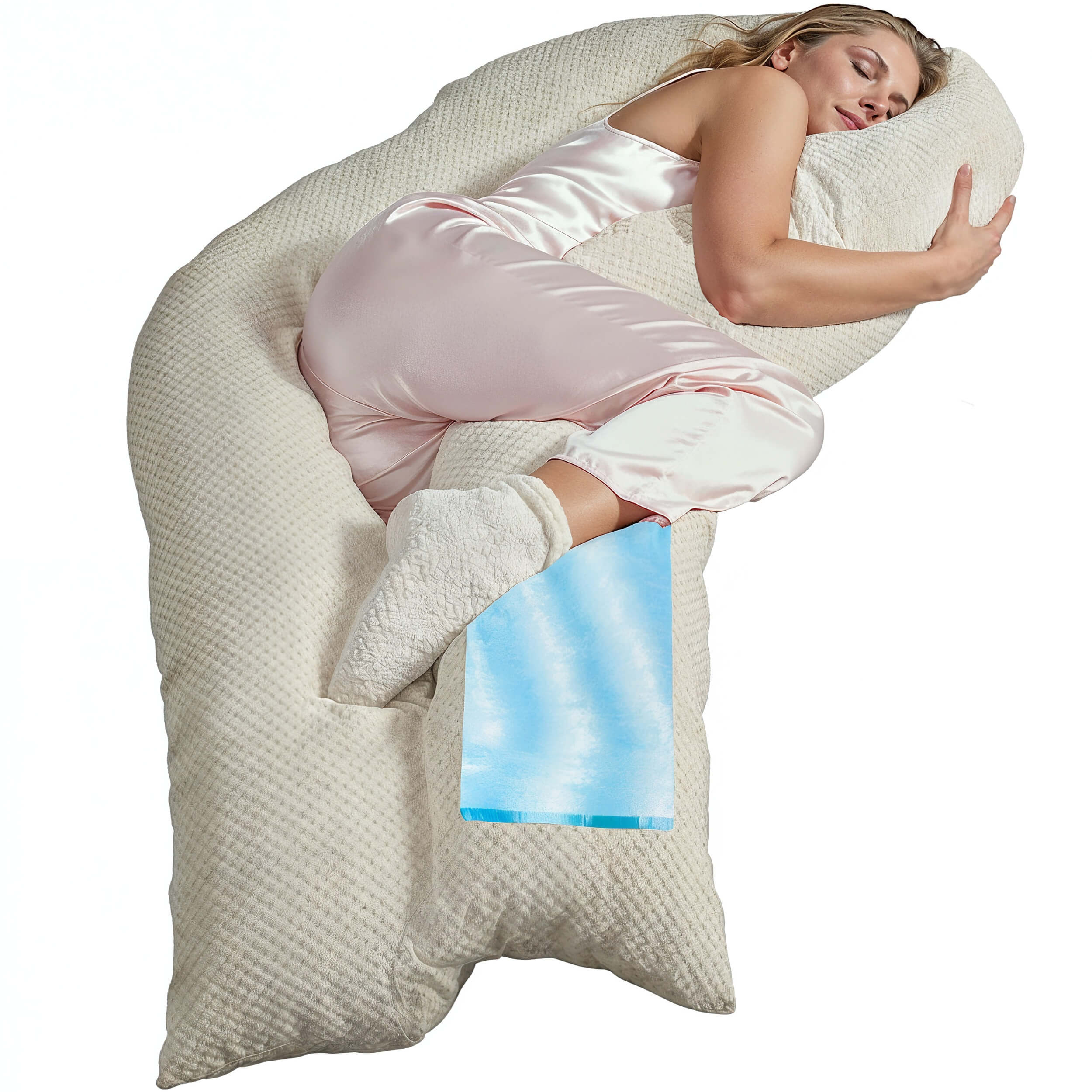 Seitenschläferkissen VISCO mit Bezug Deluxe