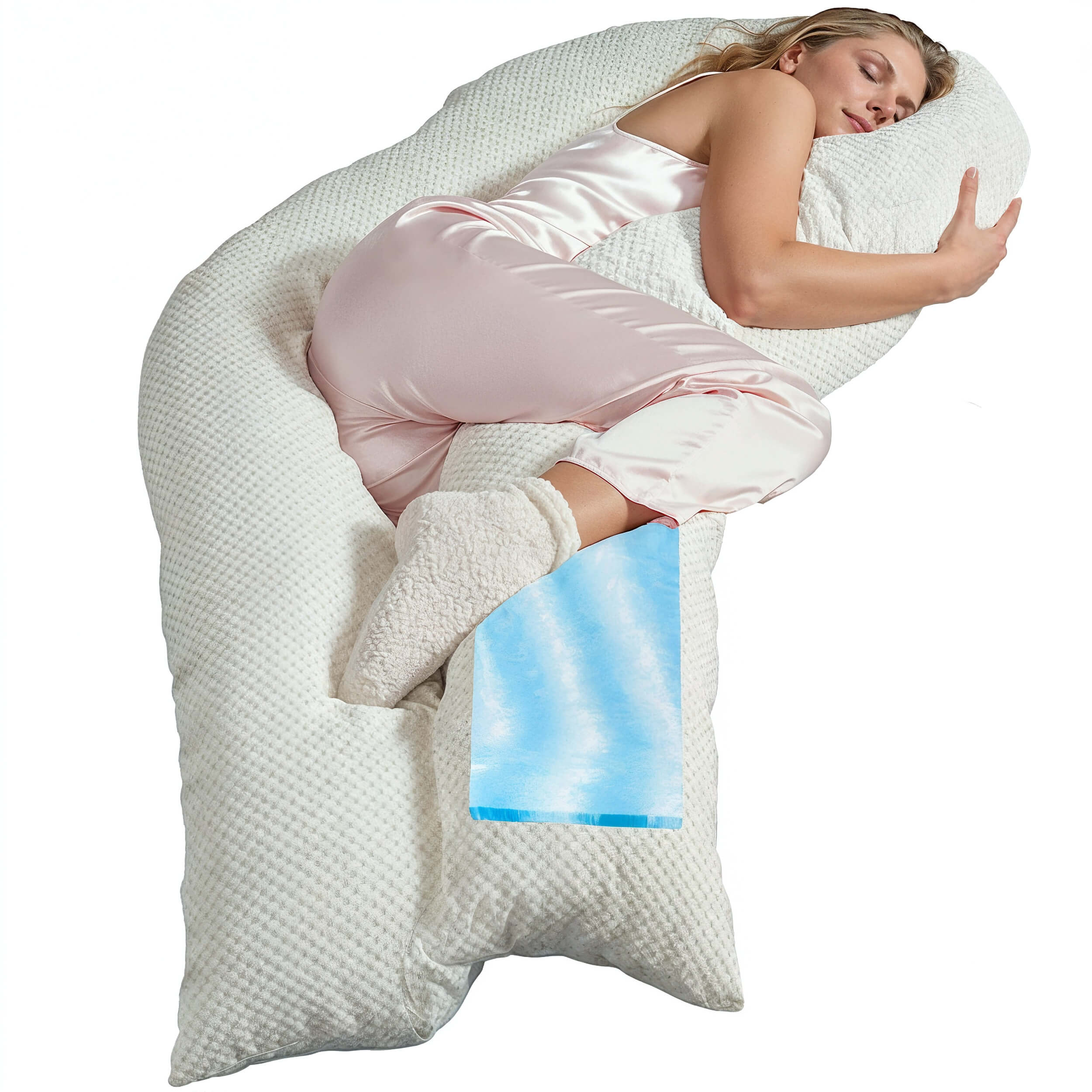 Seitenschläferkissen VISCO mit Bezug Deluxe