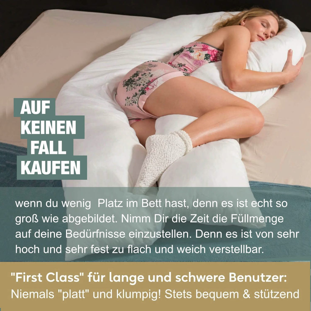 Traumreiter VISCO XXL Kissen Bundle mit Bezug Baumwolle + Deluxe Bezug