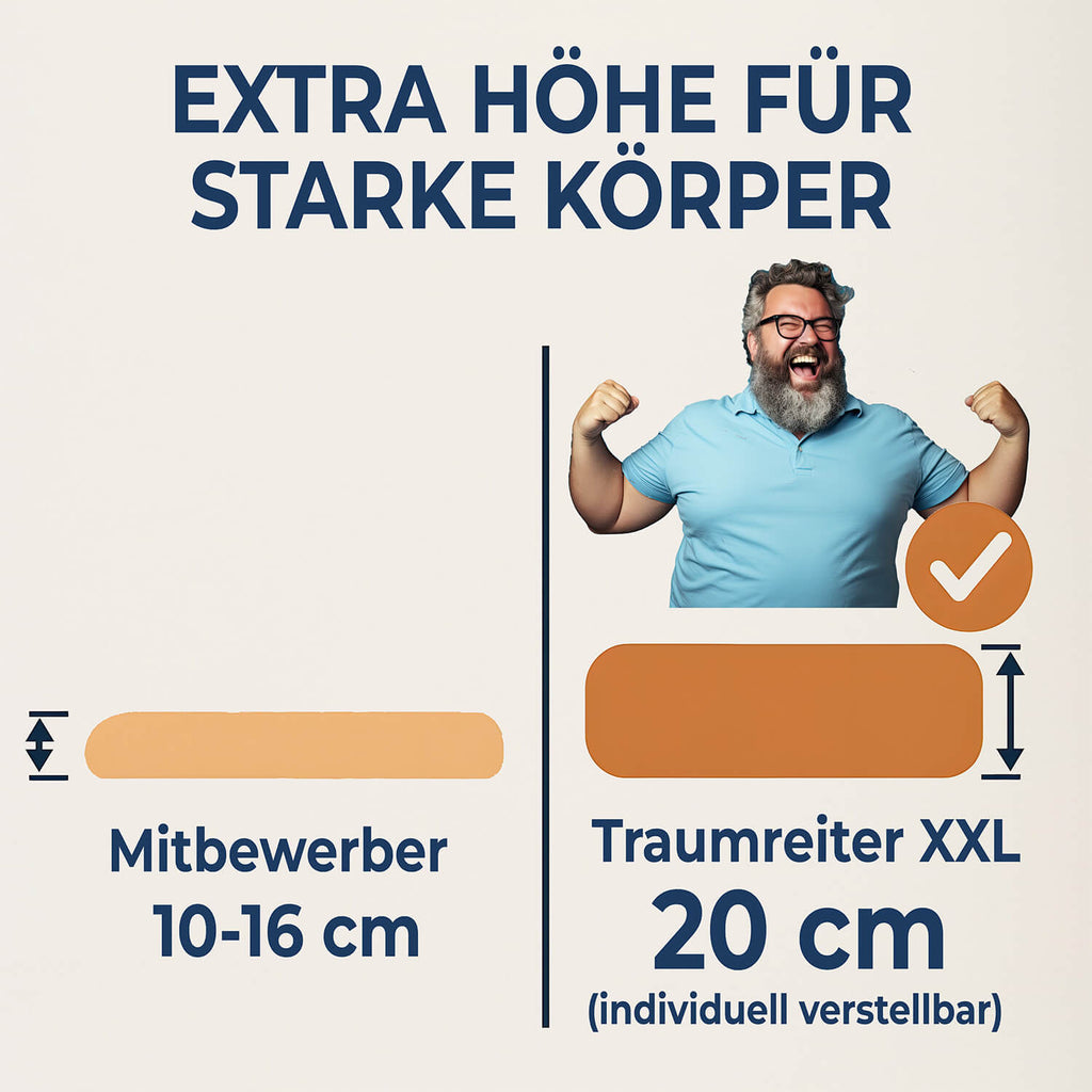 Komfortkissen JUMBO XXL mit Bezug Baumwolle