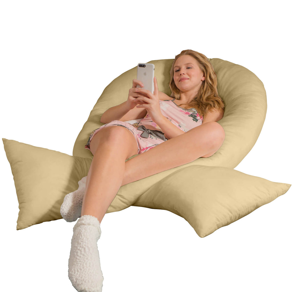 Traumreiter VISCO XXL Kissen Bundle mit Bezug Baumwolle + Deluxe Bezug