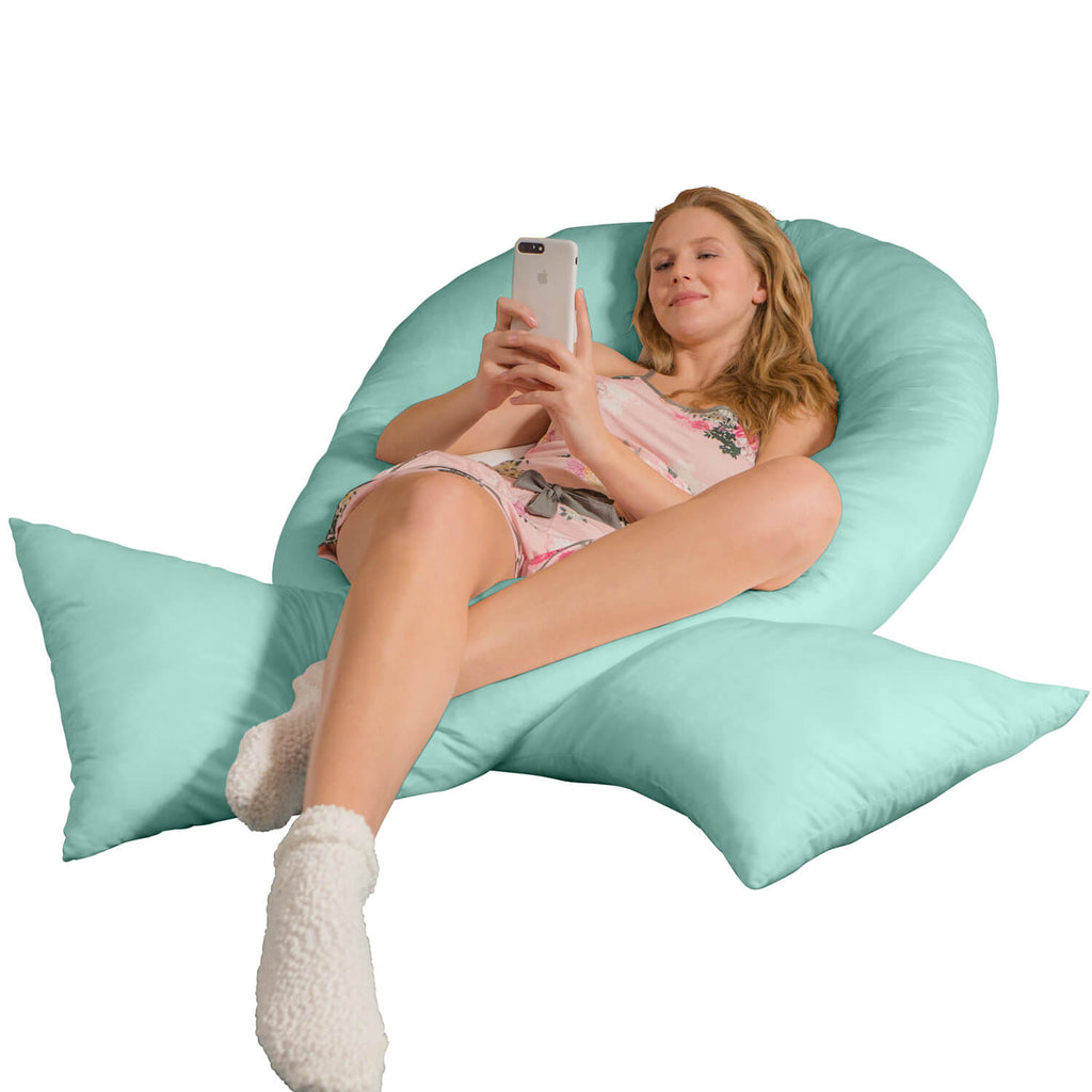 Traumreiter VISCO XXL Kissen Bundle mit Bezug Baumwolle + Deluxe Bezug