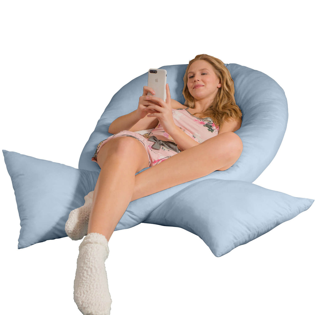 Traumreiter VISCO XXL Kissen Bundle mit Bezug Baumwolle + Deluxe Bezug