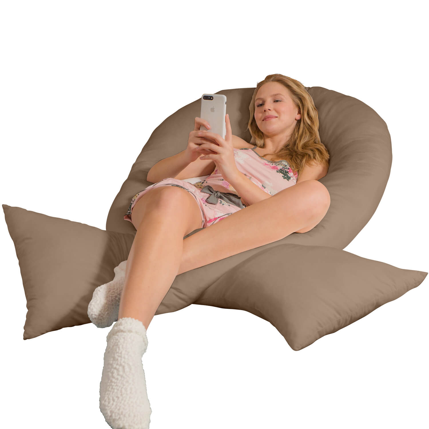 Traumreiter VISCO XXL Kissen Bundle mit Bezug Baumwolle + Deluxe Bezug