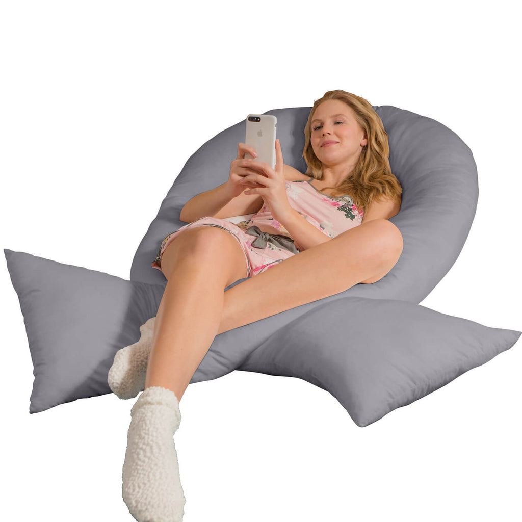 Traumreiter VISCO XXL Kissen Bundle mit Bezug Baumwolle + Deluxe Bezug