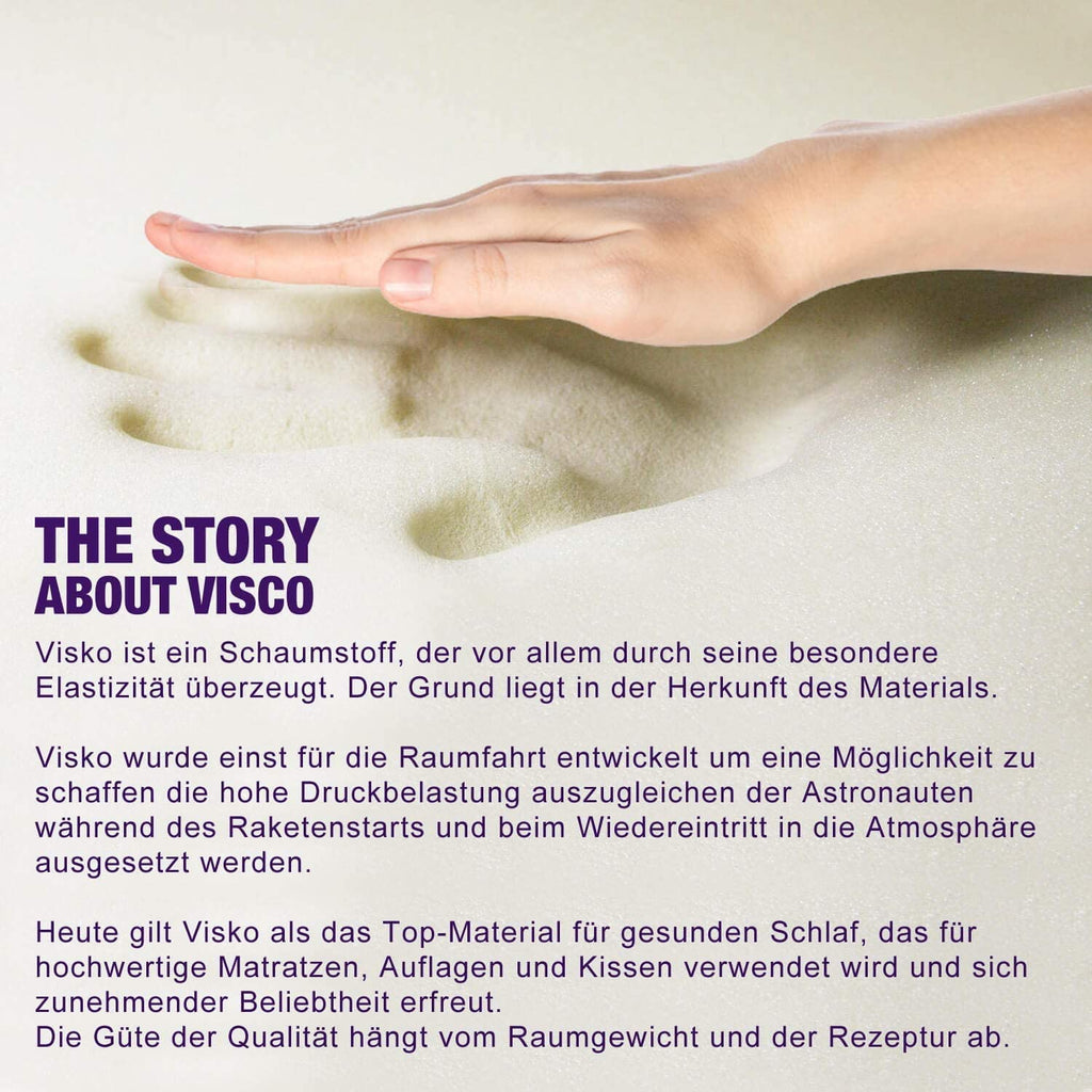 Seitenschläferkissen VISCO 140x40 mit Bezug Deluxe