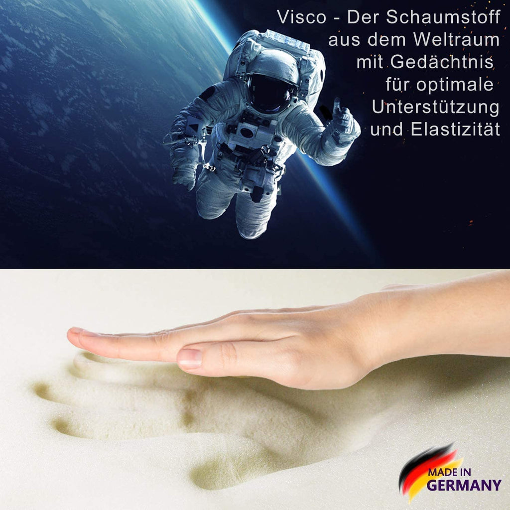 Seitenschläferkissen VISCO 140x40 mit Bezug Deluxe