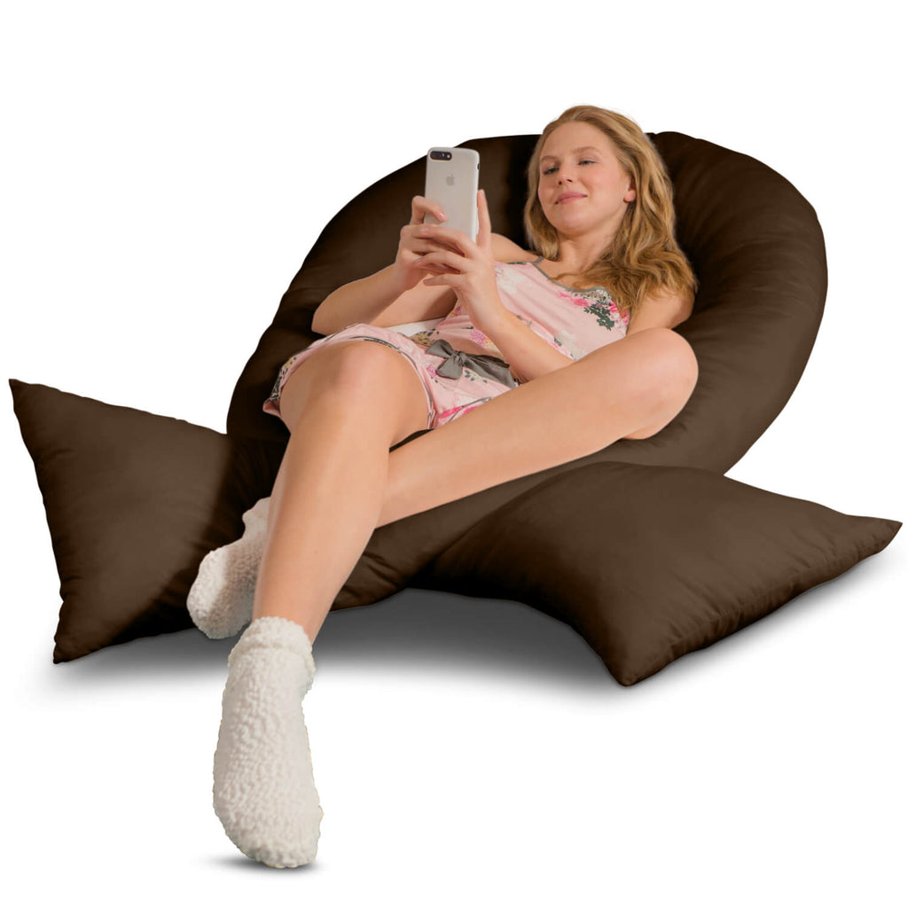 Traumreiter VISCO XXL Kissen Bundle mit Bezug Baumwolle + Deluxe Bezug