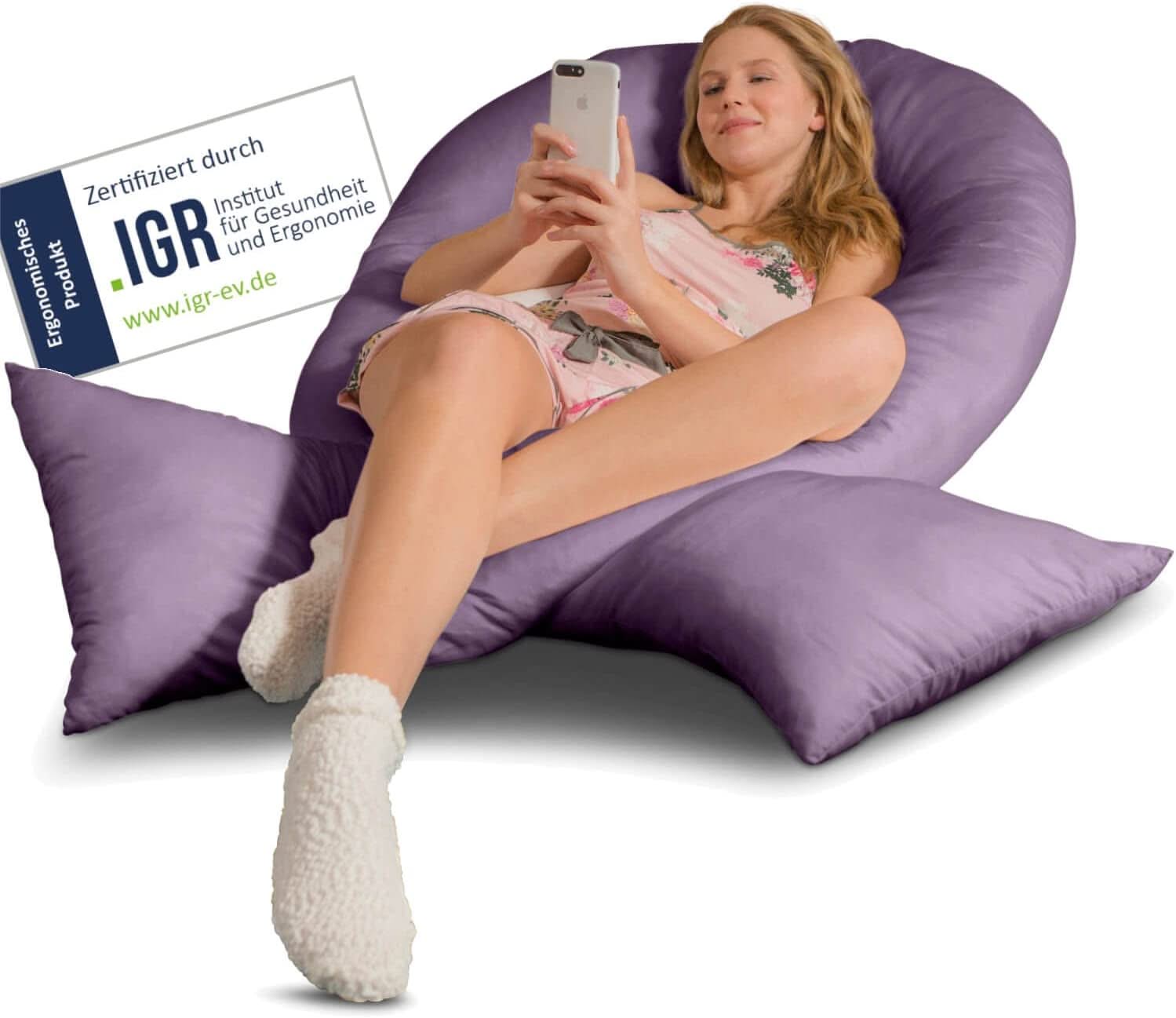 Traumreiter VISCO XXL Kissen Bundle mit Bezug Baumwolle + Deluxe Bezug