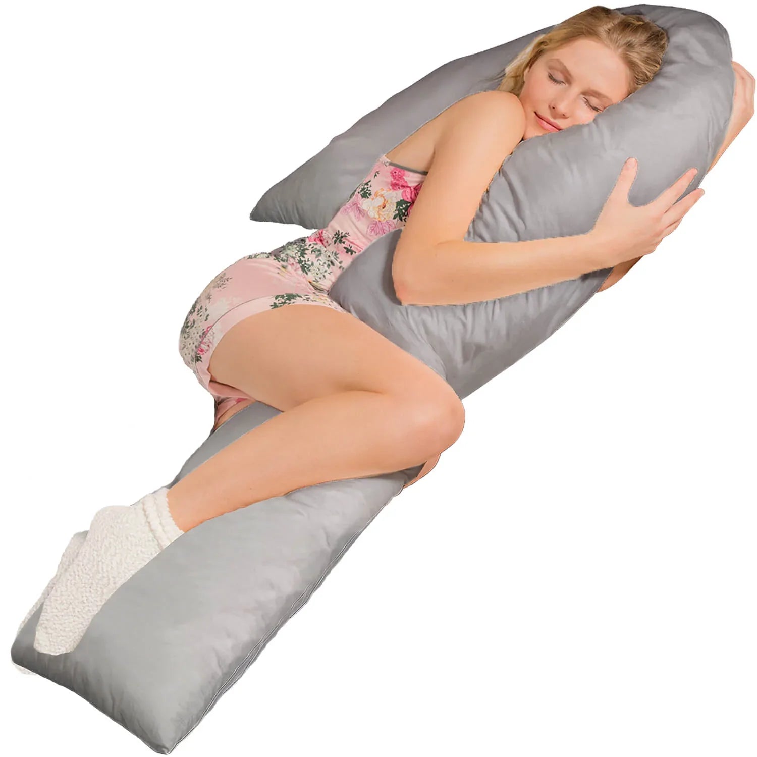 Seitenschläferkissen VISCO J mit Bezug Eco