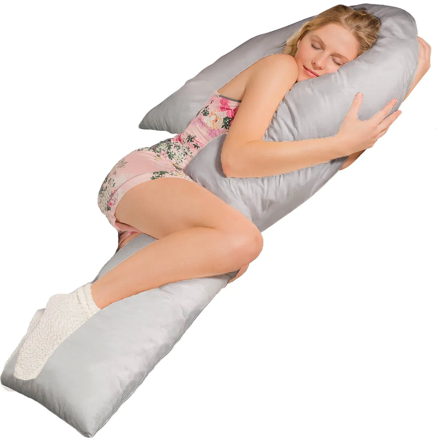 Seitenschläferkissen VISCO J mit Bezug Eco