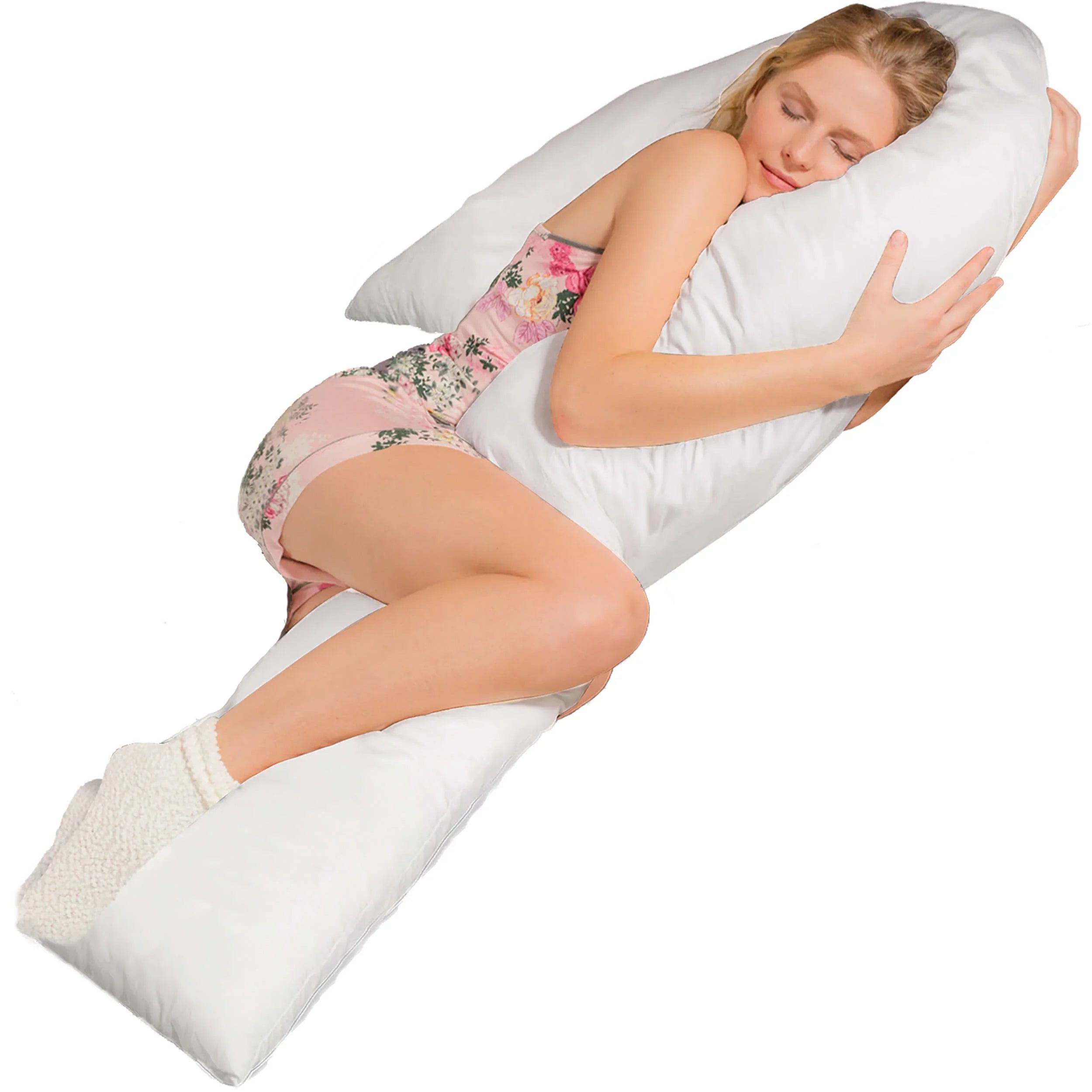 Seitenschläferkissen VISCO J mit Bezug Eco