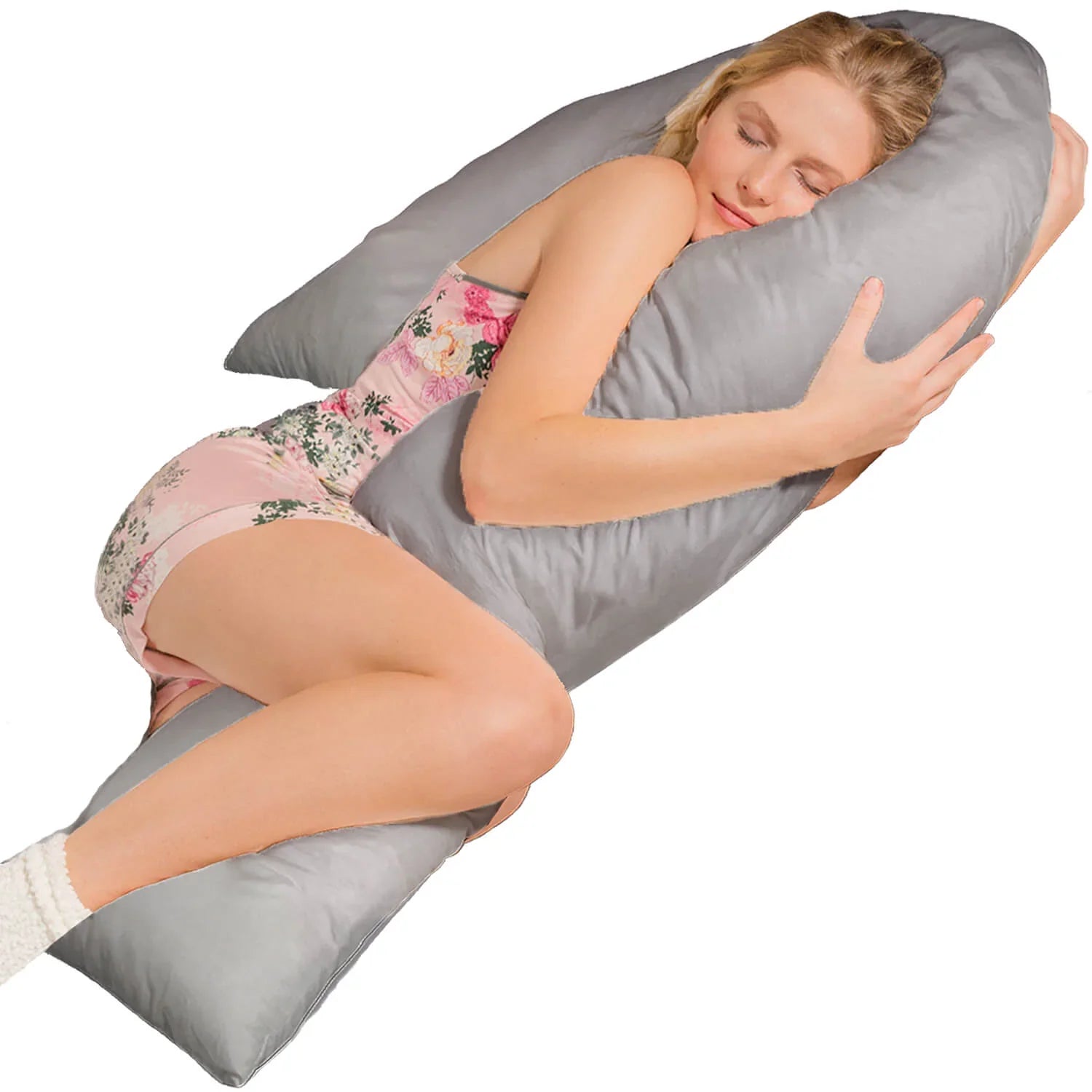 Seitenschläferkissen VISCO J mit Bezug Eco