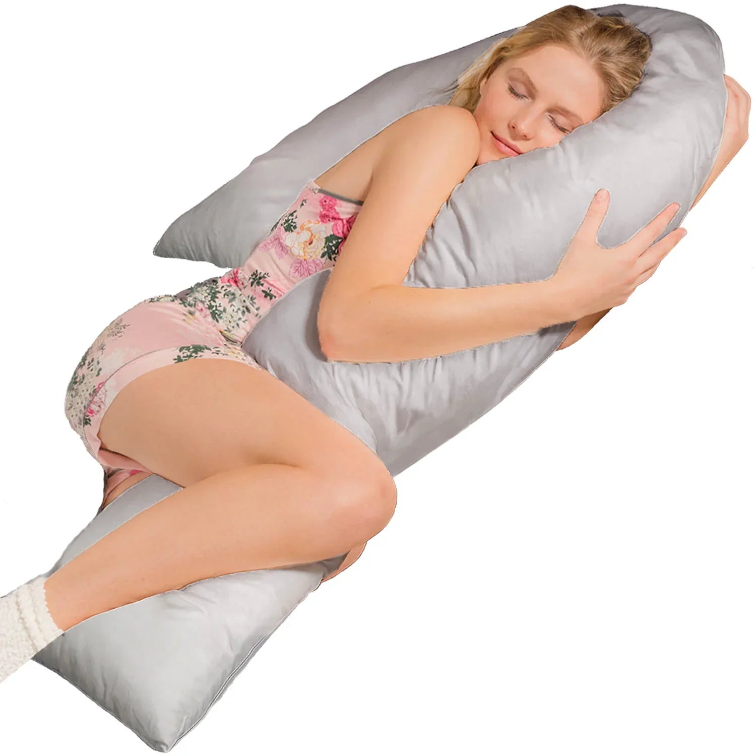 Seitenschläferkissen VISCO J mit Bezug Eco