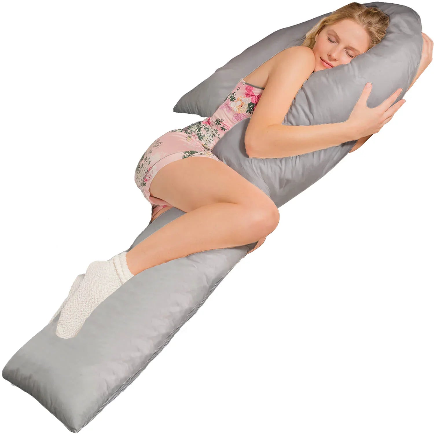 Seitenschläferkissen VISCO J mit Bezug Eco