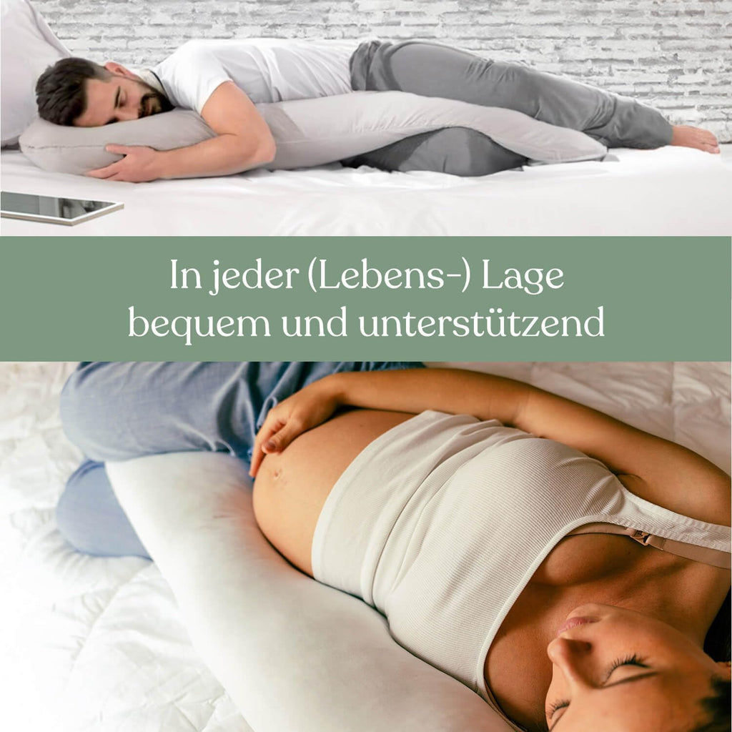 Traumreiter Seitenschläferkissen LUMBARDO mit Bezug