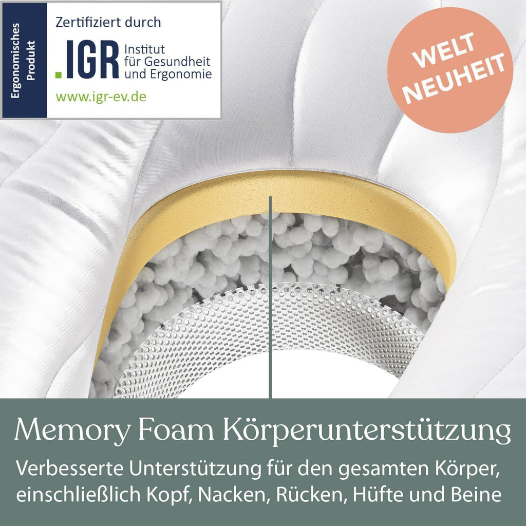 Komfortkissen VISCO mit Bezug Deluxe