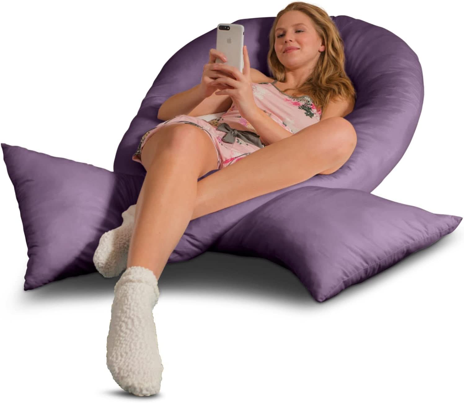 Stillkissen XXL Jumbo mit Bezug Baumwolle