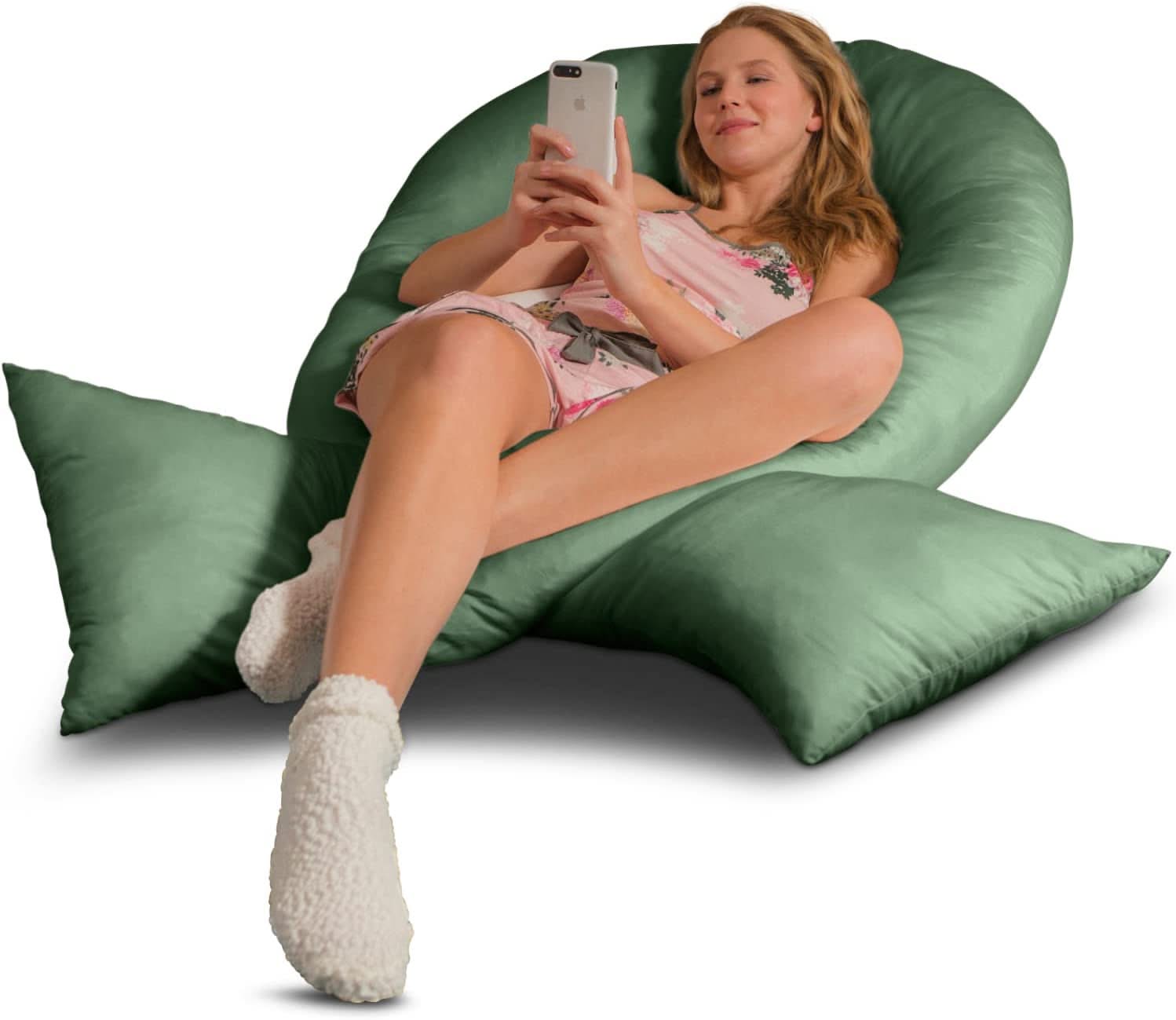 Komfortkissen JUMBO XXL mit Bezug Baumwolle