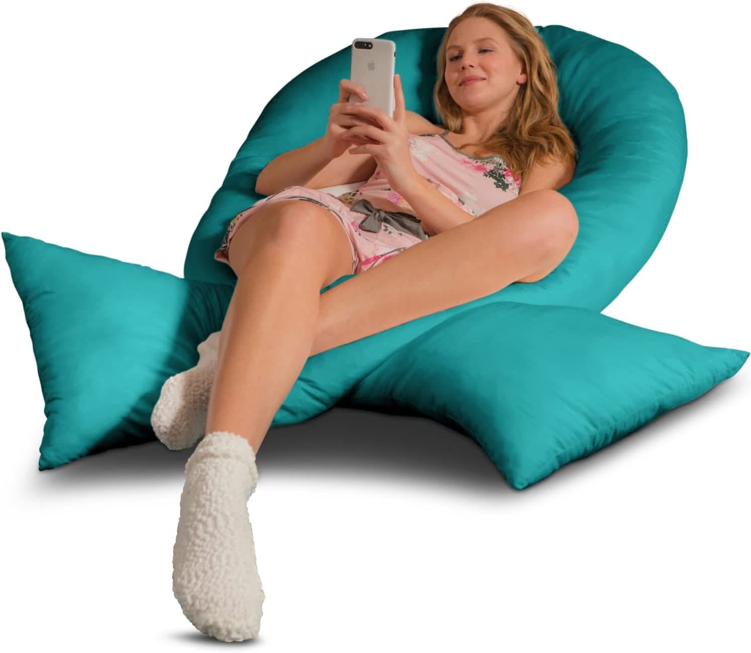 Stillkissen XXL Jumbo mit Bezug Baumwolle