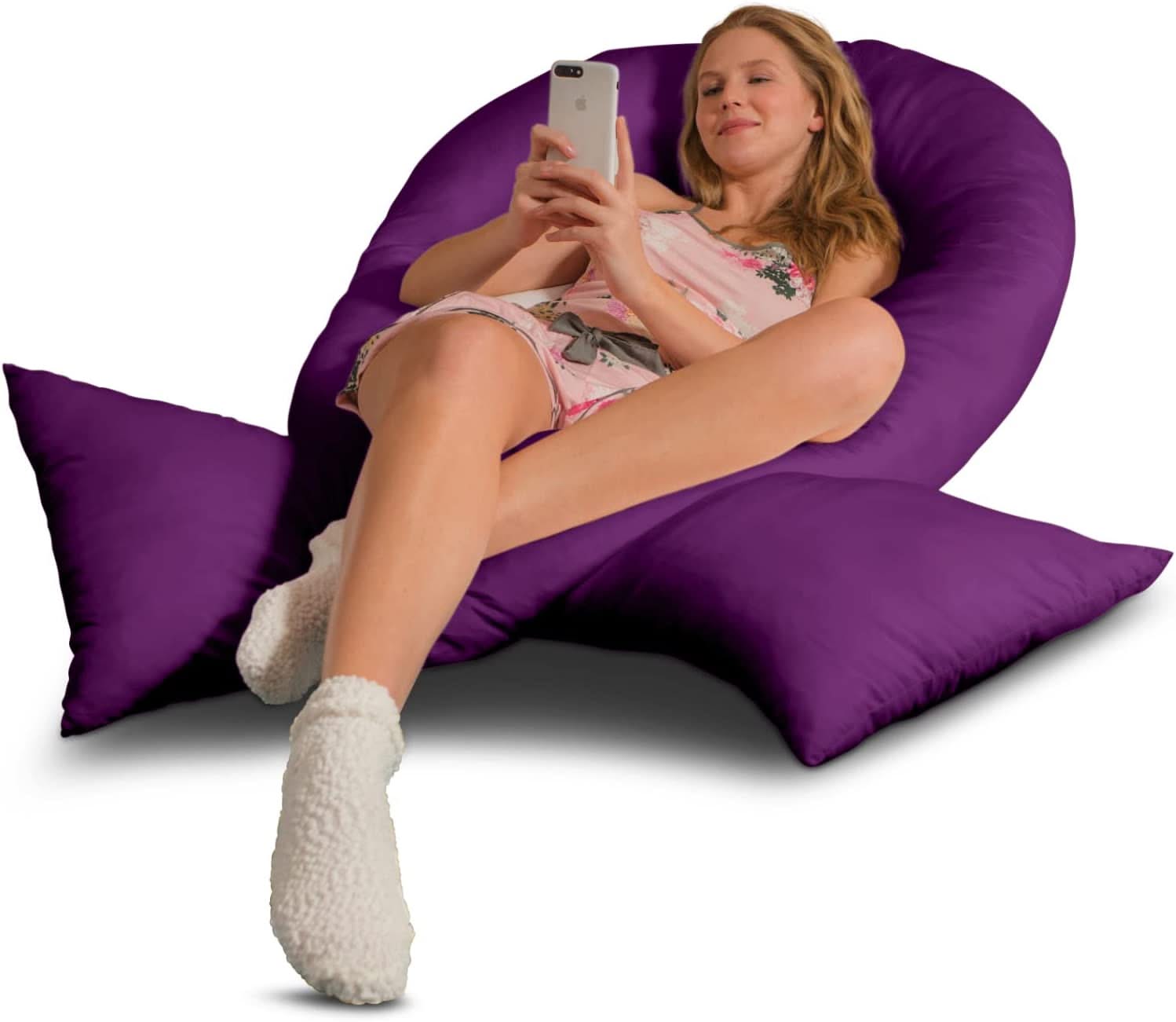 Stillkissen XXL Jumbo mit Bezug Baumwolle