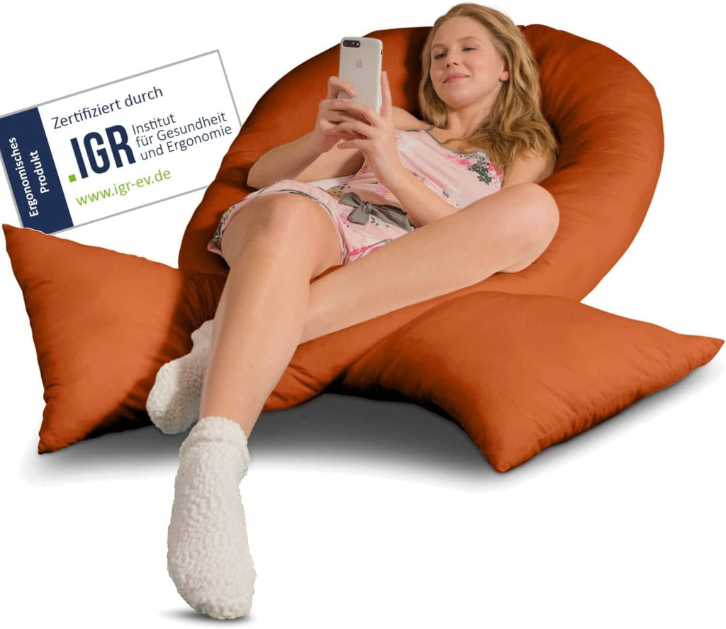 Traumreiter VISCO XXL Kissen Bundle mit Bezug Baumwolle + Deluxe Bezug