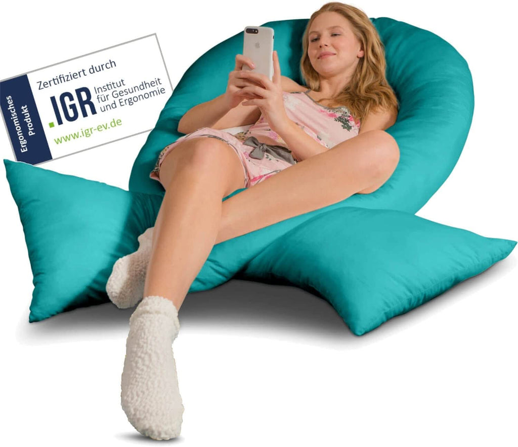 Traumreiter VISCO XXL Kissen Bundle mit Bezug Baumwolle + Deluxe Bezug