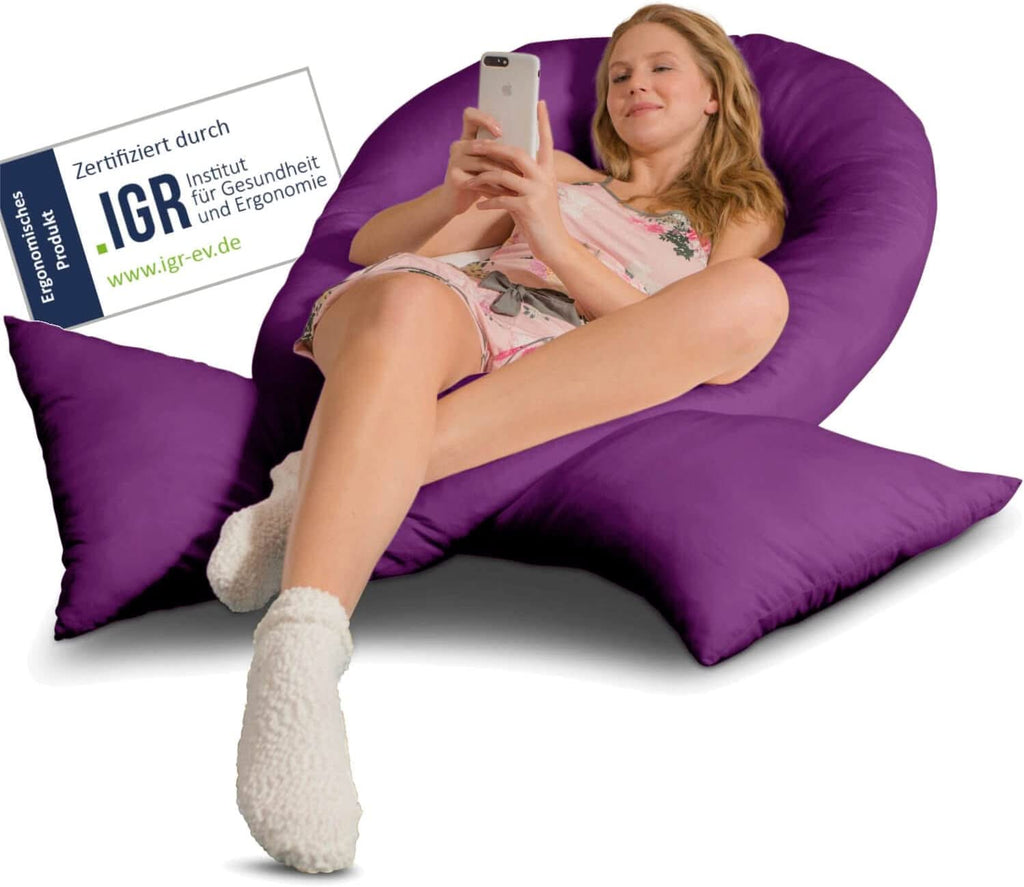 Traumreiter VISCO XXL Kissen Bundle mit Bezug Baumwolle + Deluxe Bezug