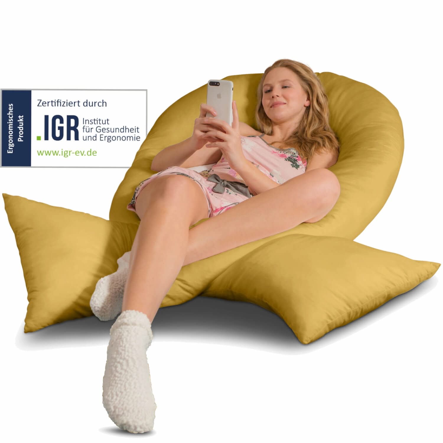 Traumreiter VISCO XXL Kissen Bundle mit Bezug Baumwolle + Deluxe Bezug