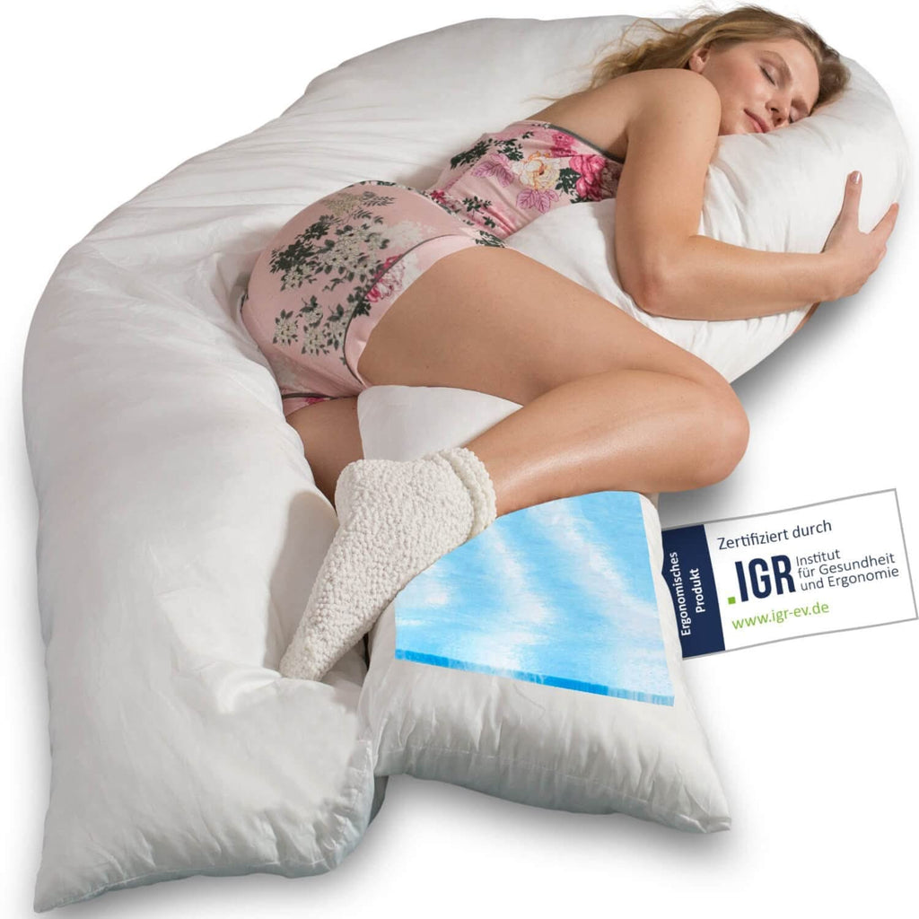 Komfortkissen VISCO XXL mit Bezug Baumwolle