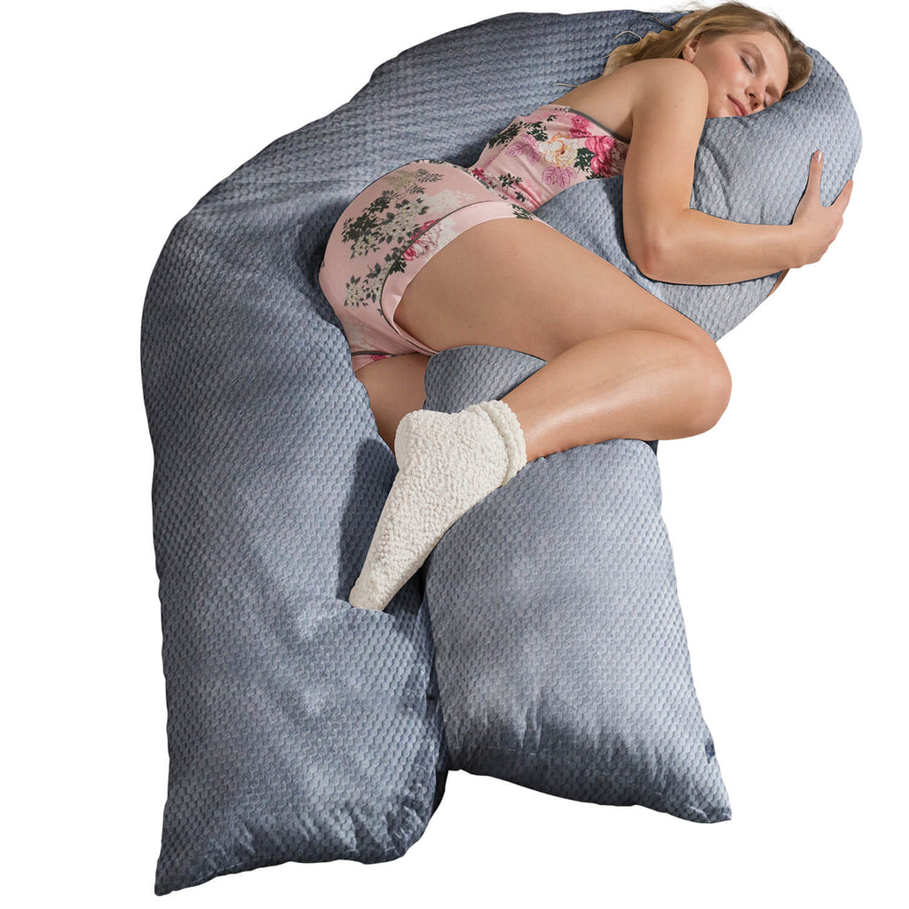 Seitenschläferkissen Visco Bundle mit Kissenbezug Deluxe + Gratis ECO Bezug