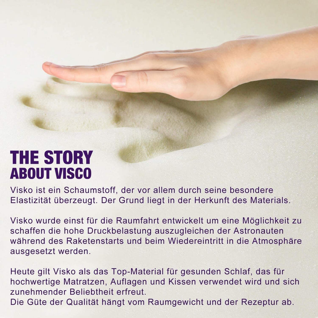 Seitenschläferkissen VISCO GEL PROFESSIONAL SLIM 140x40 mit Bezug Baumwolle - Seitenschläferkissen