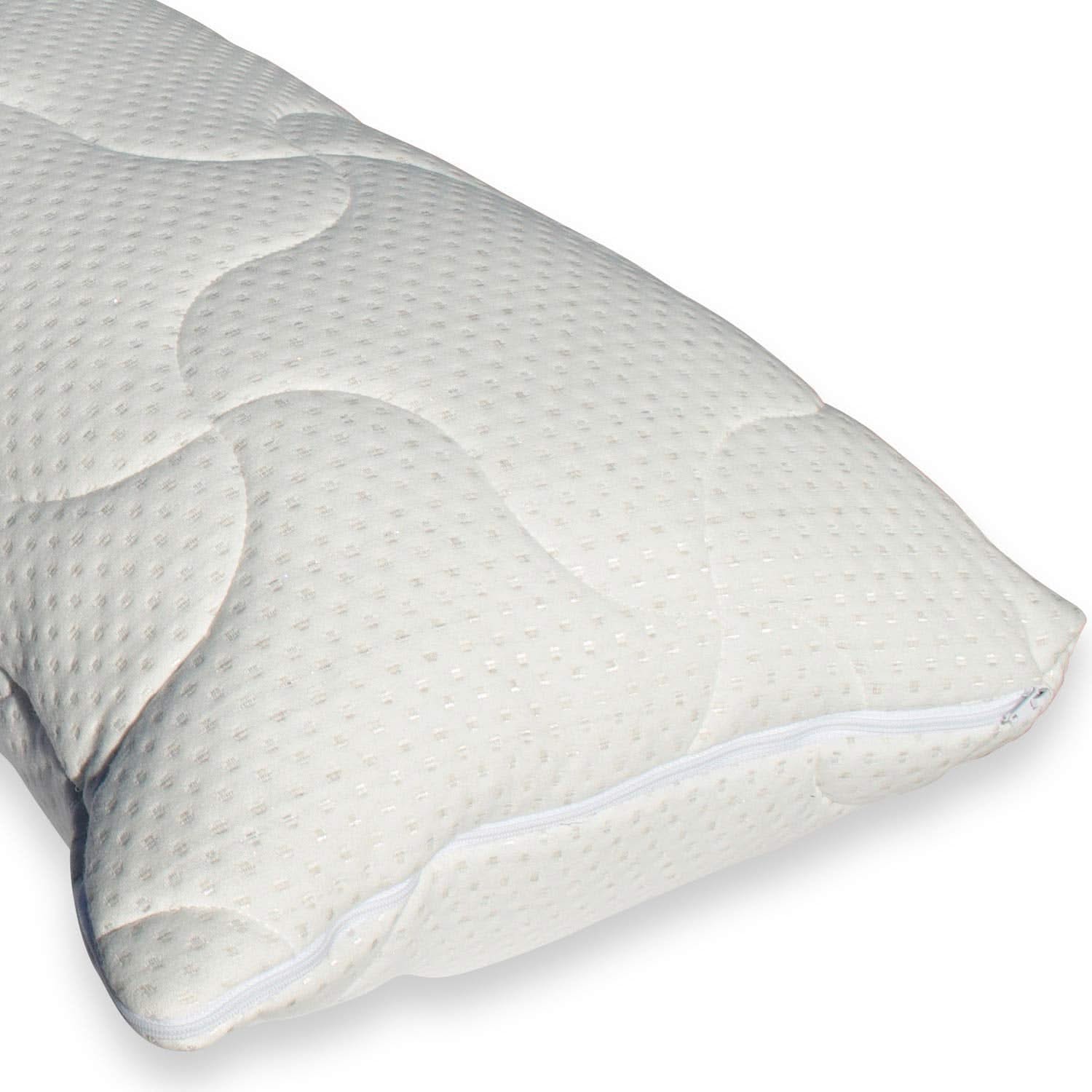 Seitenschläferkissen VISCO GEL PROFESSIONAL SLIM 140x40 mit Bezug Baumwolle - Seitenschläferkissen