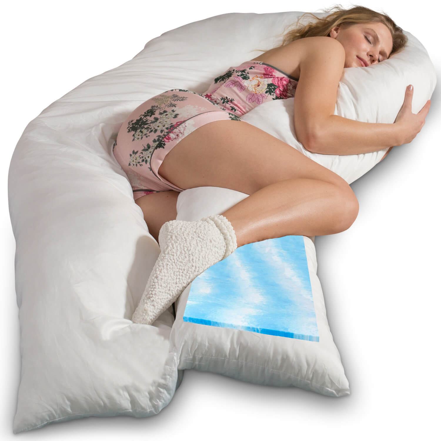 Komfortkissen VISCO XXL mit Bezug Baumwolle