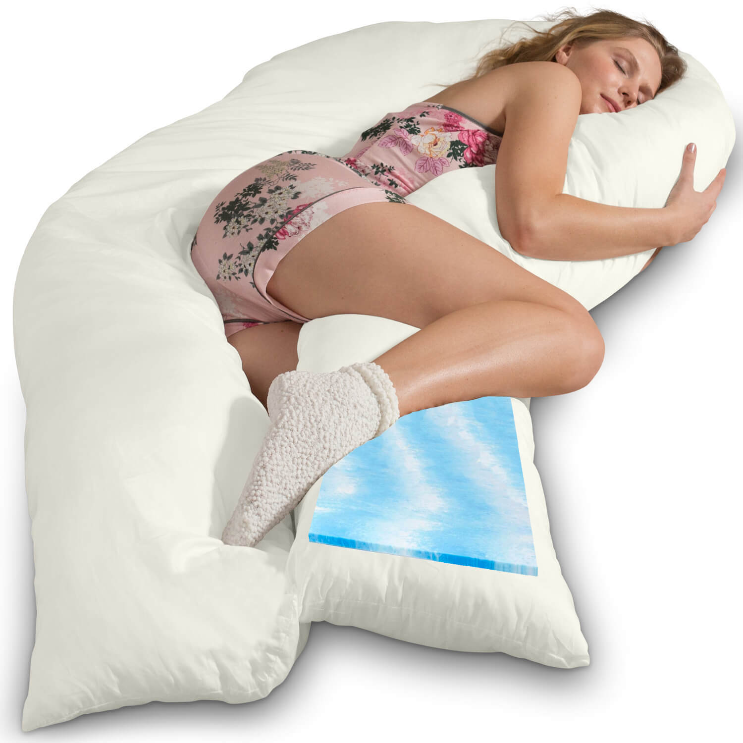 Traumreiter VISCO XXL Kissen Bundle mit Bezug Baumwolle + Deluxe Bezug