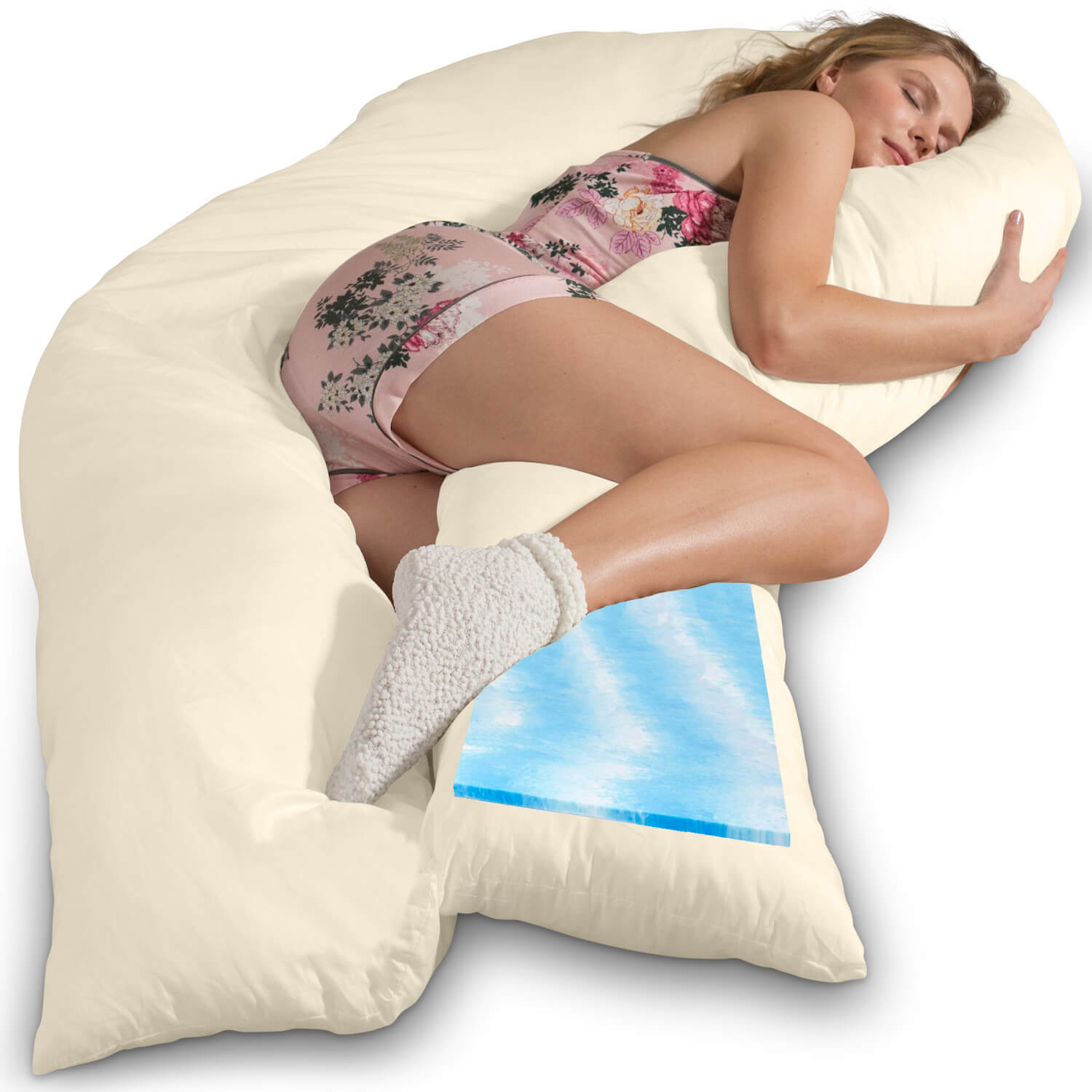 Traumreiter VISCO XXL Kissen Bundle mit Bezug Baumwolle + Deluxe Bezug