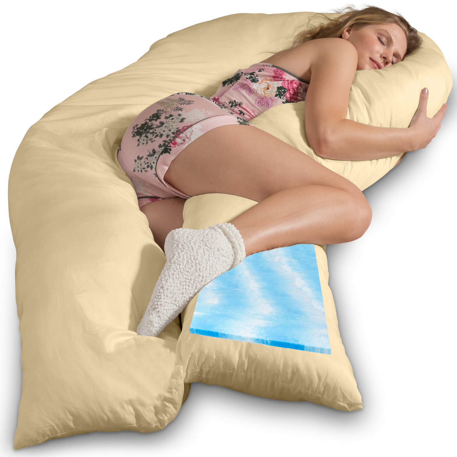 Traumreiter VISCO XXL Kissen Bundle mit Bezug Baumwolle + Deluxe Bezug