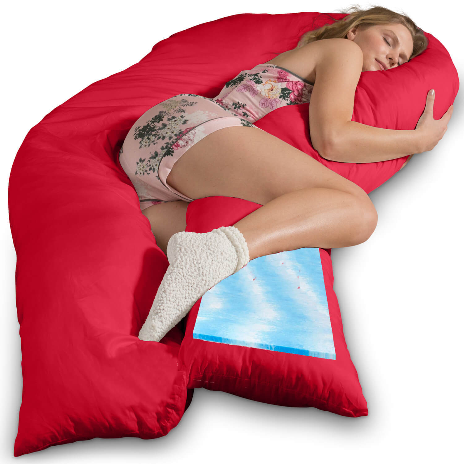 Traumreiter VISCO XXL Kissen Bundle mit Bezug Baumwolle + Deluxe Bezug